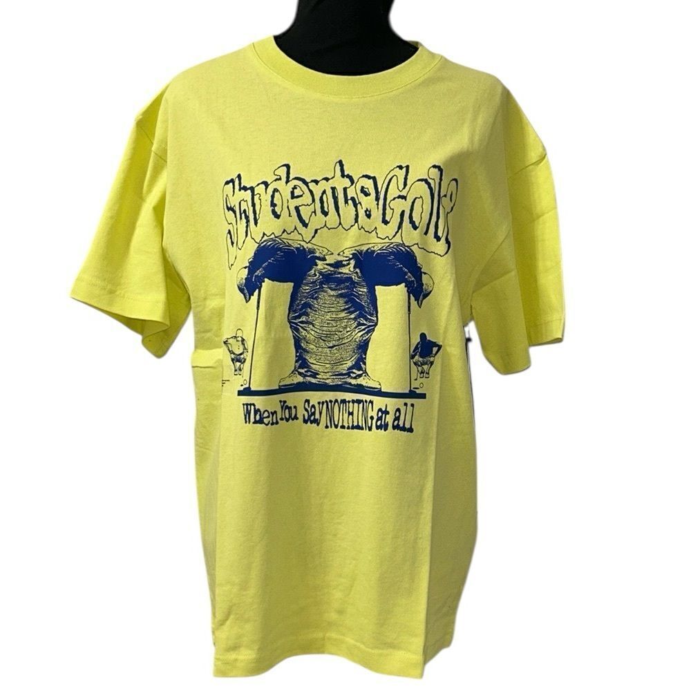 Students Neon Yellow Cotton T-shirt(Size Small)